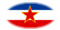Yugoslavia-Bandera como viñeta ovalada