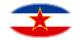 Yugoslavia-Bandera como viñeta ovalada