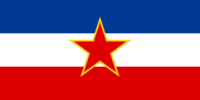 Yugoslavia-Bandera rectangular