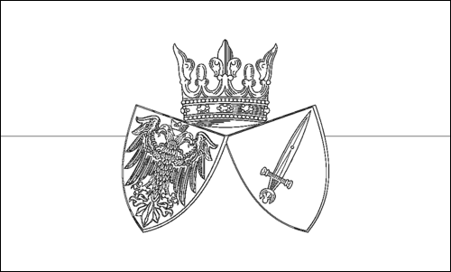 Contorno de la bandera de Essen para colorear