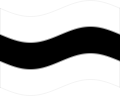 Agitar la bandera Posnania (provincia prusiana) estática
