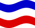 Agitar la bandera Schleswig-Holstein (provincia prusiana) estática