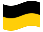 Bandera animada Sajonia (provincia prusiana)