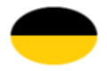 Sajonia (provincia prusiana)-Bandera como viñeta ovalada